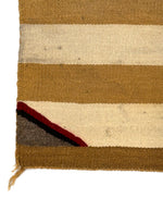 Navajo Single Saddle Blanket c. 1950s, 29" x 28.75"