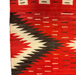 Navajo Transitional Crystal J.B. Moore Plate II Blanket c. 1890s, 88" x 61"
