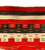 Navajo Transitional Crystal J.B. Moore Plate II Blanket c. 1890s, 88" x 61"