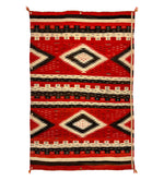Navajo Transitional Crystal J.B. Moore Plate II Blanket c. 1890s, 88" x 61"
