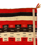 Navajo Transitional Crystal J.B. Moore Plate II Blanket c. 1890s, 88" x 61"