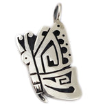 Elmer Satala, Jr. (b. 1968) - Hopi - Contemporary Sterling Silver Overlay Butterfly Pendant, 1.375" x 0.75"