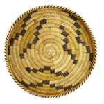 Tohono O'odham Polychrome Lidded Wastepaper Basket c. 1920-30s, 16" x 14.5"