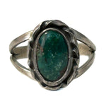 Navajo - Turquoise and Silver Ring c. 1930s, size 4