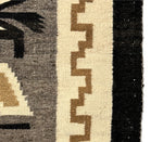 Navajo Two Grey Hills Rug c. 1958, 76" x 47.5"