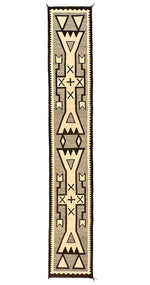 Navajo Crystal Runner c. 1900-10s, 146" x 23"