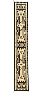 Navajo Crystal Runner c. 1900-10s, 146" x 23"