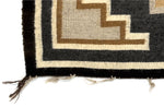 Navajo Two Grey Hills Rug c. 1960s, 45.5" x 25.5"