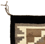 Navajo Two Grey Hills Rug c. 1970s, 41" x 25"