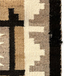 Navajo Two Grey Hills Rug c. 1970s, 41" x 25"