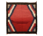 Navajo Single Saddle Blanket c. 1930s, 32" x 31.5"