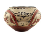 Zia Polychrome Jar with Rainbird Design c. 1920-30s, 10.75" x 16.5"