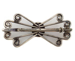 Navajo - Turquoise and Silver Pin c. 1930-40s, 1" x 2.25"