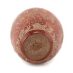 Forrest Naranjo (b. 1963) - Santa Clara Redware Sgraffito Seed Jar with with Dancers and Feathers c. 1980-90s, 4" x 2"