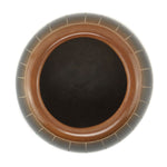 Kevin Naranjo (b. 1972) - Santa Clara Miniature Black and Sienna Sgraffito Jar with Feather Design c. 1990s, 1.375" x 2"
