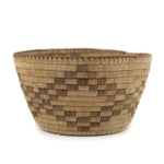 Pima Basket with Checkered Design c. 1920s, 3.25" x 6"