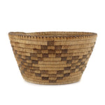 Pima Basket with Checkered Design c. 1920s, 3.25" x 6"