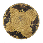 Tohono O'odham Polychrome Plaque with Eagle Pictorials c. 1940s, 7.5" diameter