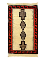 Navajo Ganado Rug c. 1900, 78" x 44"
