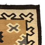 Navajo Two Grey Hills Rug c. 1920-30s, 58.5" x 43"