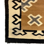 Navajo Two Grey Hills Rug c. 1920-30s, 58.5" x 43"