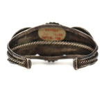 Navajo - Lone Mountain Turquoise and Silver Row Bracelet c. 1930-40s, size 6.25