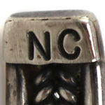 Nila Cook - Navajo - Natural, High-Grade Carico Lake Turquoise and Sterling Silver Row Bracelet c. 1970s, size 6