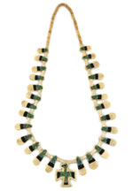 Santo Domingo (Kewa) - Depression Era Thunderbird Necklace c. 1920-30s, 23" length
