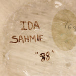 Ida Sahmie (1960-2026) - Navajo Polychrome Jar with Incised Rainbow God c. 1988, 6.5" x 8.75"
