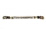 John Coochyumptewa (b. 1950) - Hopi - Silver Overlay Watchband c. 1973, 4.5" length