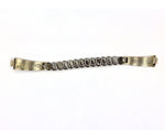 John Coochyumptewa (b. 1950) - Hopi - Silver Overlay Watchband c. 1973, 4.5" length