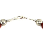 Miramontes - Necklace with Chrysocolla Copperite Stone and Faceted Carnelian, 26" length