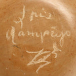 Iris Youvella Nampeyo (1944-2018) - Hopi Vase with Carved Corn Design c. 1990s, 3" x 3.5"