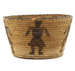 Pima Basket with Human Figures c. 1890-1900, 3.25" x 5.5"