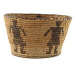 Pima Basket with Human Figures c. 1890-1900, 3.25" x 5.5"