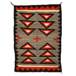 Navajo Ganado Rug with Crosses c. 1900, 74" x 53"