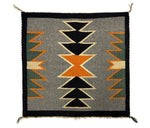 Navajo Germantown Single Saddle Blanket c. 1900, 21.5" x 22"