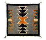Navajo Germantown Single Saddle Blanket c. 1900, 21.5" x 22"