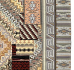 Attributed to Sarah Paul Begay - Large Navajo Burntwater 22-in-1 Sampler Pictorial Rug c. 1980-90s, 118" x 75"