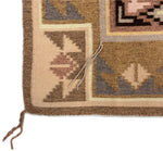 Navajo Burntwater Rug with Shalako Dancers c. 1990s, 42" x 52.5"