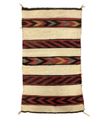 Navajo Double Saddle Blanket c. 1890s, 52.5" x 28.5"