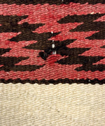 Navajo Double Saddle Blanket c. 1890s, 52.5" x 28.5"
