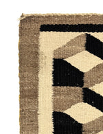 Navajo Rug with Optical Design c. 1930s, 65" x 33.5"