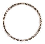 Navajo - Silver Bangle with Rope Design c. 1930-40s, size 7.75