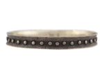 Raymond Coriz - Santo Domingo (Kewa) - Sterling Silver Studded Bangle c. 1970s, size 8.25