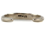 Jerome Begay - Navajo - Turquoise, 14K Gold, and Sterling Silver Row Bracelet with Stamped Design c. 1970s, size 6.25