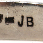 Jerome Begay - Navajo - Turquoise, 14K Gold, and Sterling Silver Row Bracelet with Stamped Design c. 1970s, size 6.25