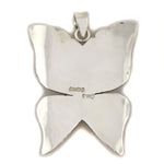 Mary Lou Begay - Navajo - Contemporary Spiny Oyster and Sterling Silver Butterfly Pendant, 2" x 1.5"