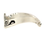 Mary Lou Begay - Navajo - Contemporary Sterling Silver Overlay Bracelet, size 6.5