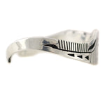 Mary Lou Begay - Navajo - Contemporary Sterling Silver Overlay Bracelet, size 6.75